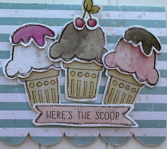 Here's the Scoop Handmade Card Idea