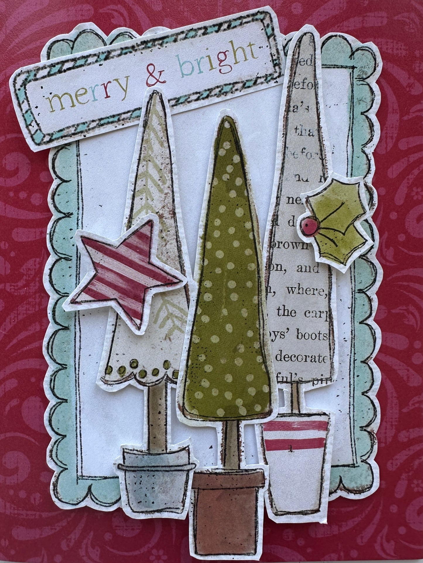CCO 980 Card Cut Out 980 Cream Tree in Pot
