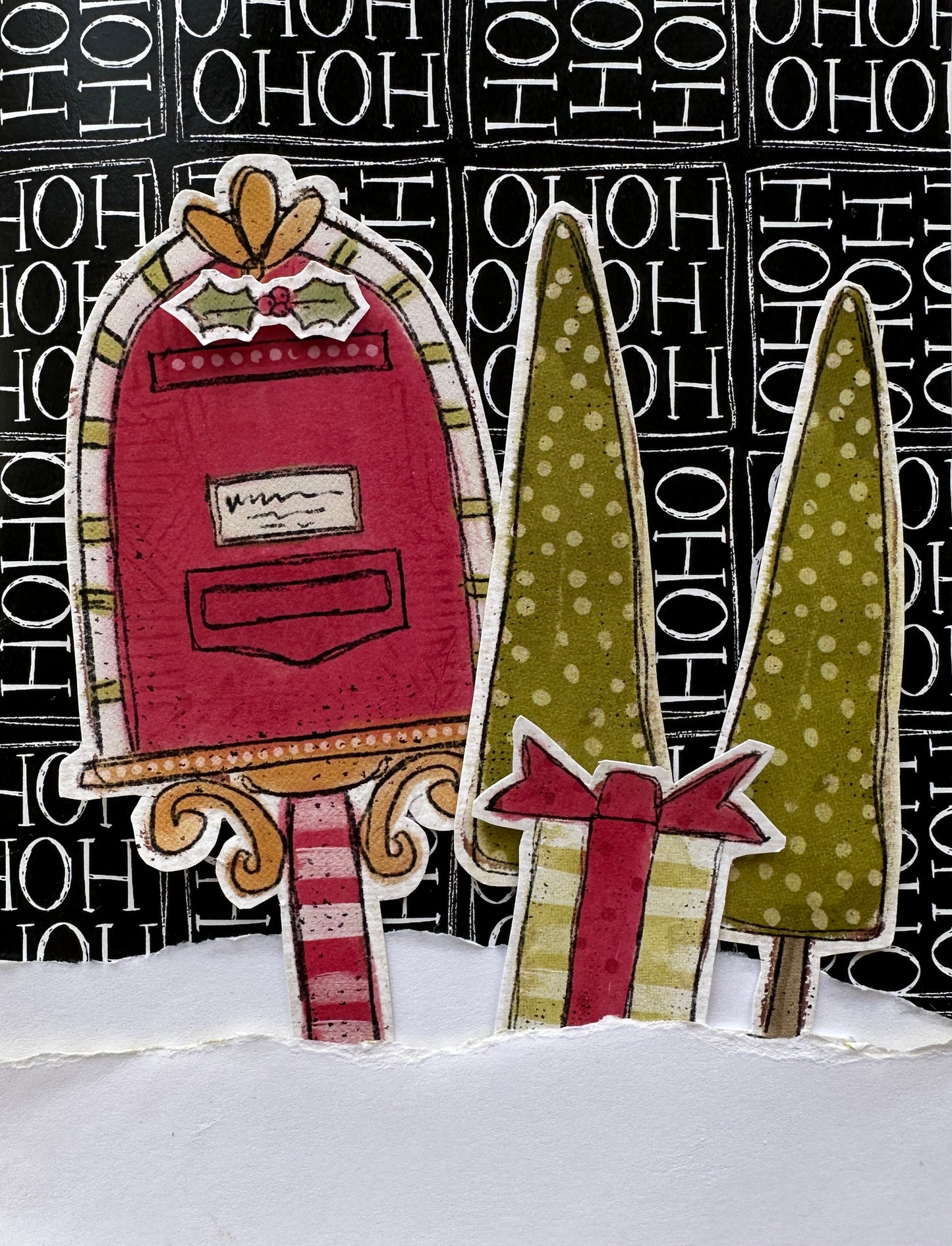 HO Ho Ho Blackbird Cardstock  37-106