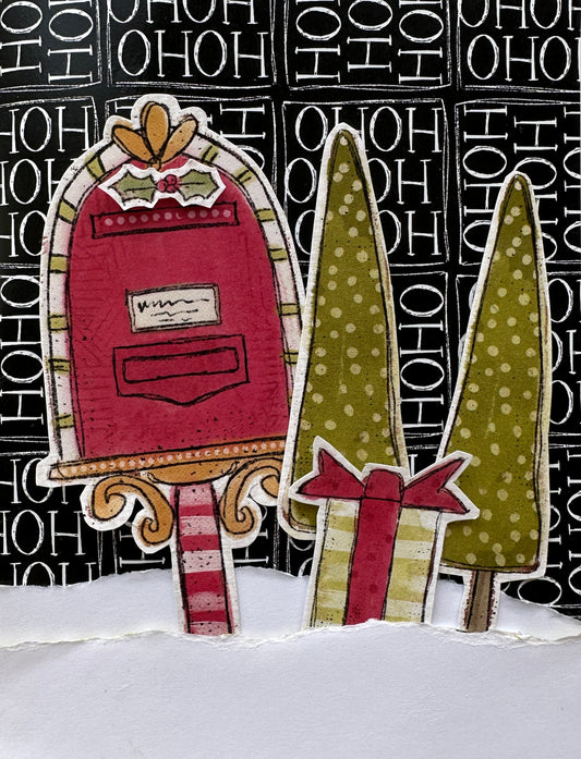 HO Ho Ho Blackbird Cardstock  37-106