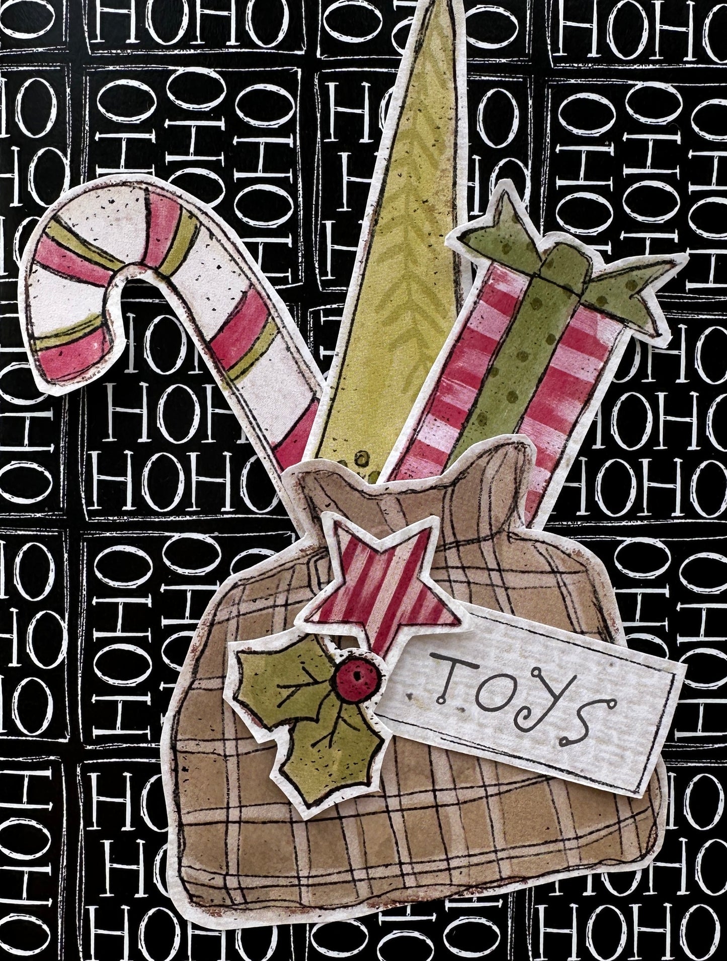 HO Ho Ho Blackbird Cardstock  37-106