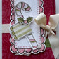 Inch Worm Messy Plaid Red Wagon Flourish Double Sided Cardstock  29-105
