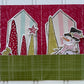 Inch Worm Messy Plaid Red Wagon Flourish Double Sided Cardstock  29-105