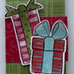 Inch Worm Messy Plaid Red Wagon Flourish Double Sided Cardstock  29-105