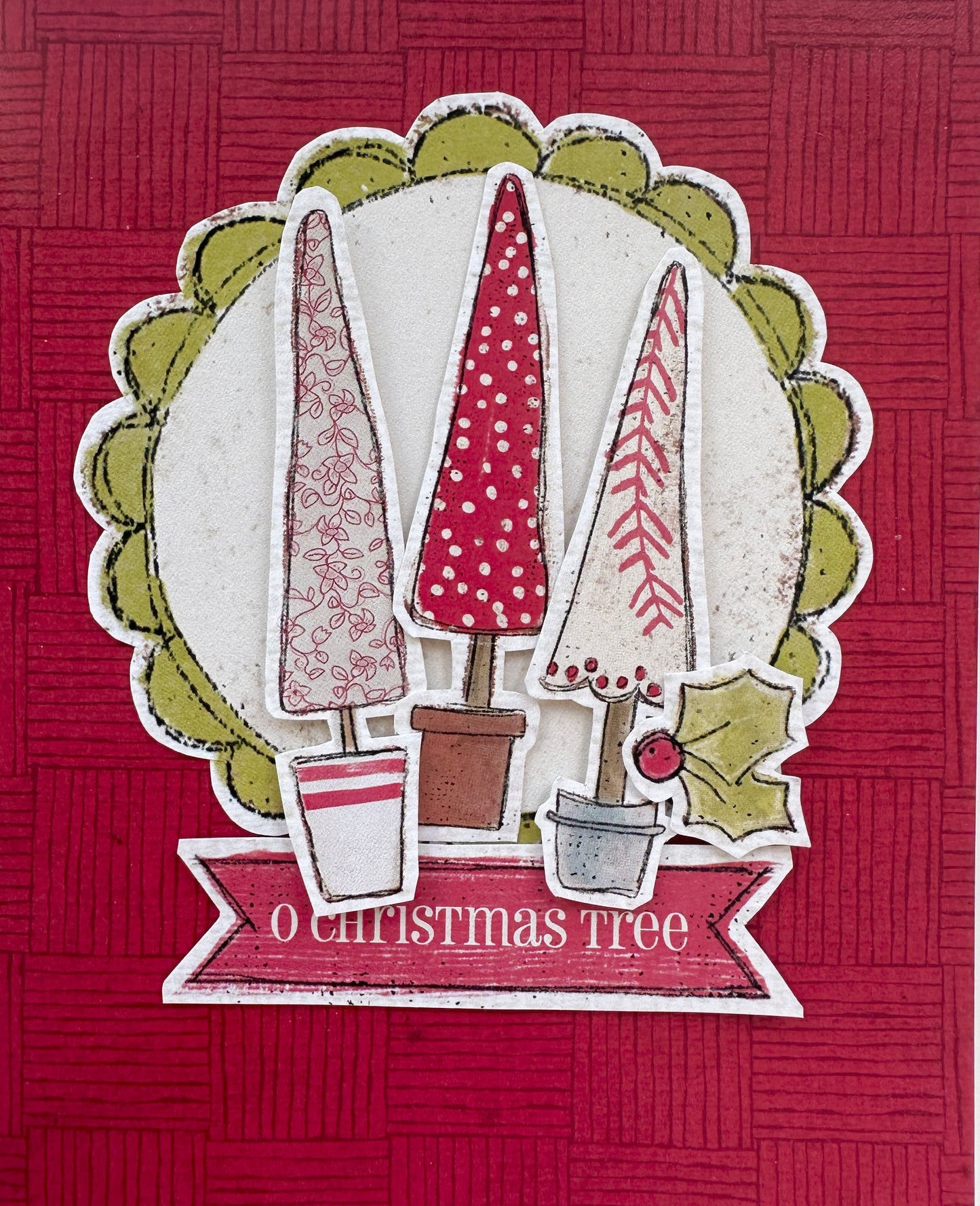 O Christmas Tree Handmade Card Idea