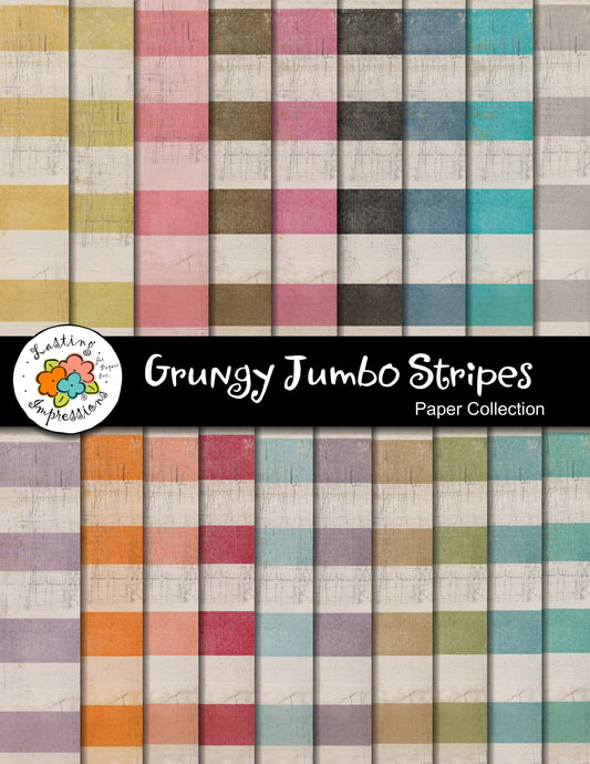 Grungy Jumbo Stripes Paper Collection