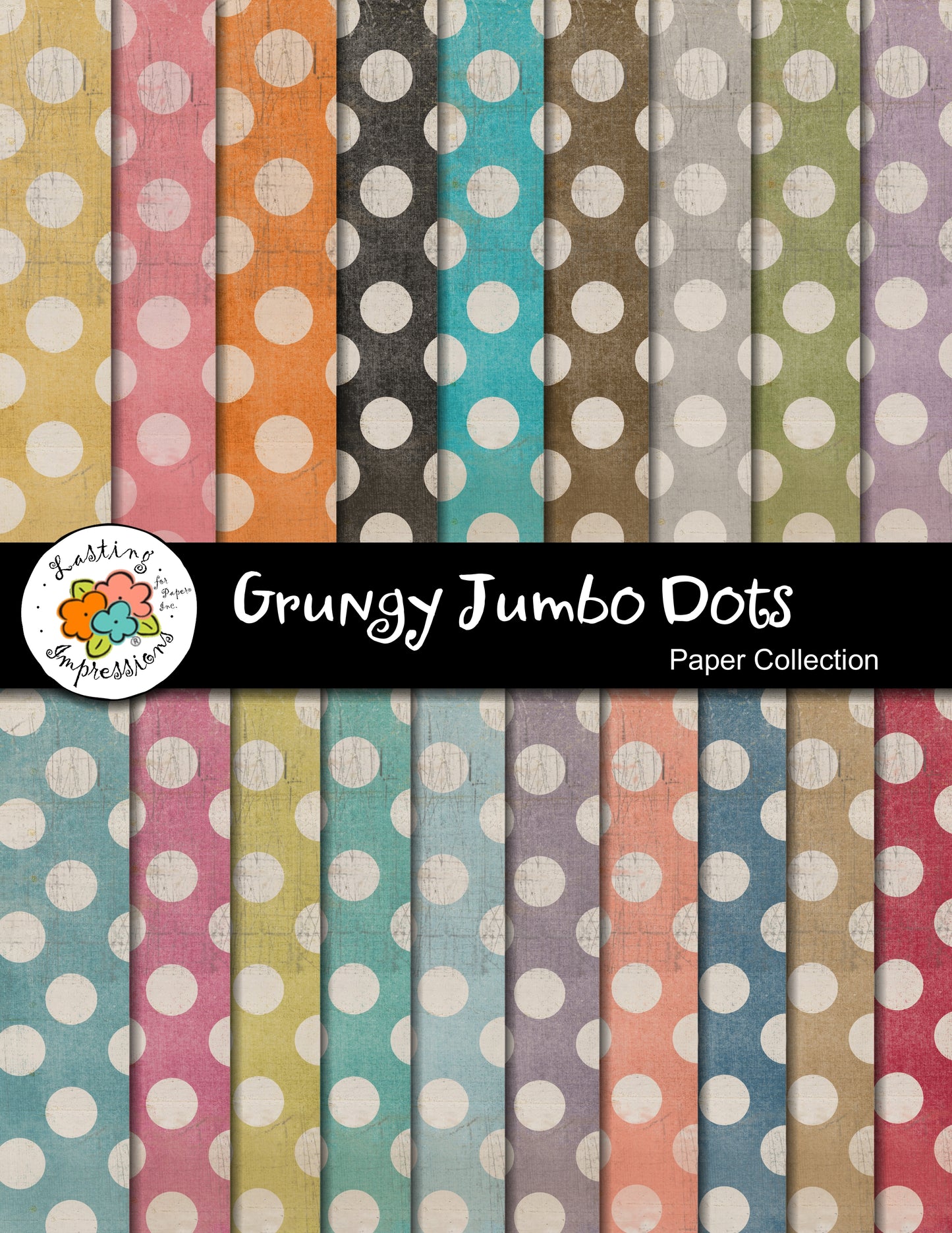 Grungy Jumbo Dots Paper Collection