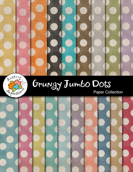 Grungy Jumbo Dots Paper Collection