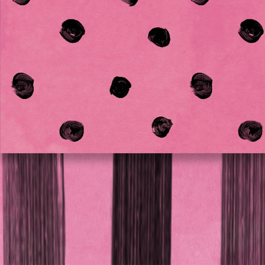 Pink Cosmos Bumble Bee & Stripes Double Sided Cardstock 29-105
