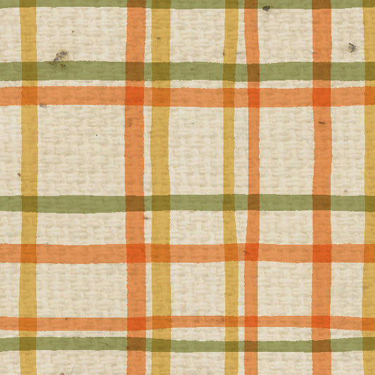 Autumn Plaid Cardstock