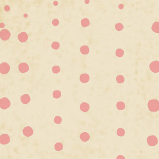 Tea Stained Pink Tumbling Dots