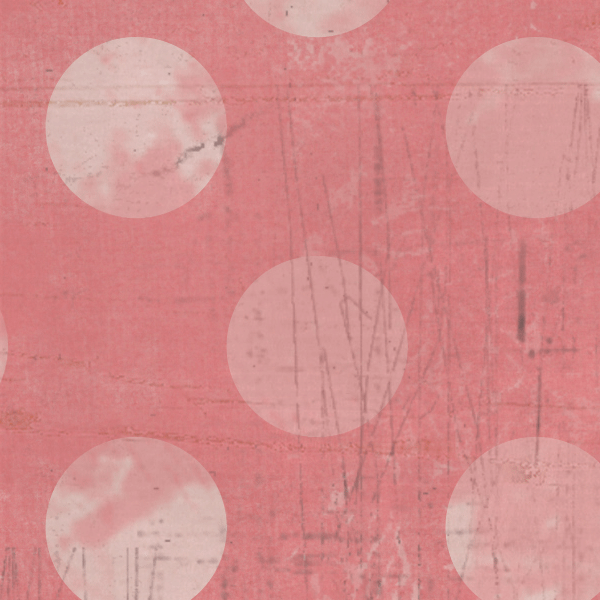 Pink Geranium Grungy Jumbo Dots Cardstock