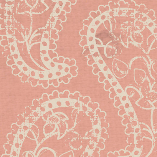 Pink Geranium Paisley Cardstock