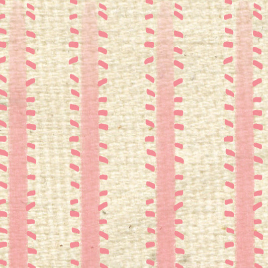 Pink Geranium Ticking Cardstock