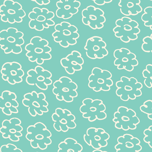 Sea Foam Posies Cardstock