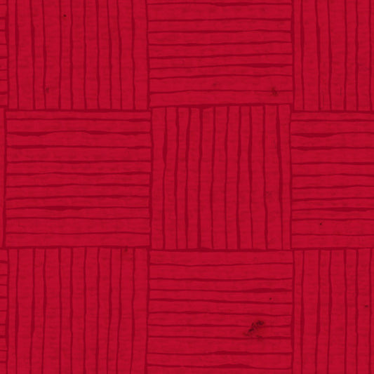 Basket Weave Red Wagon Cardstock  37-106