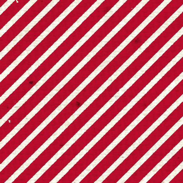Diagonal Stripes Red Wagon Cardstock  37-106