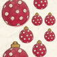 CCO 739 Card Cut Out # 739 Red Christmas Ornament