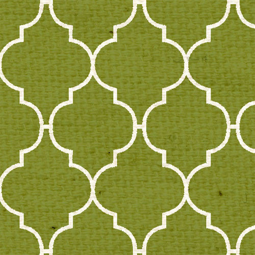 IWGQF8  Inch Worm Green Quatrefoil 8 1/2 x 11