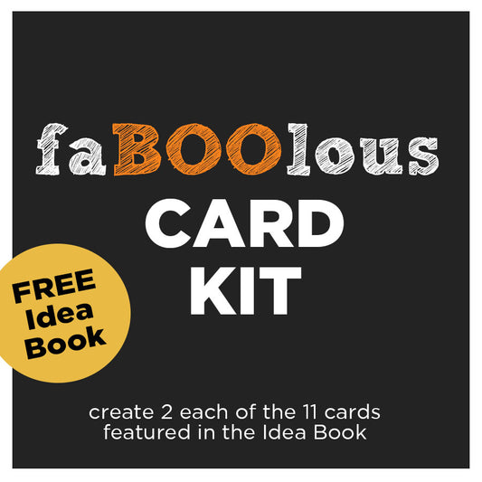 faBOOlous Card Kit for Halloween & Fall - Includes FREE Idea Book