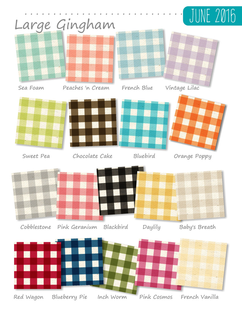 2016 Large Gingham Paper Collection 8 1/2 x 11