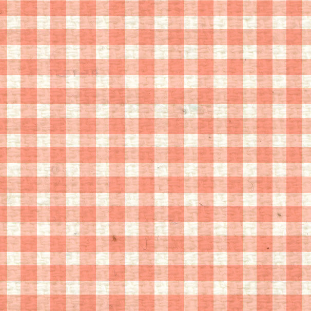 *PNCMG8  Peaches 'n Cream Mini Gingham Paper  8 1/2 x 11