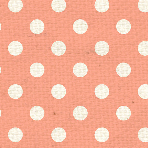 *PNCPD8  Peaches 'n Cream Polka Dots Paper  8 1/2 x 11