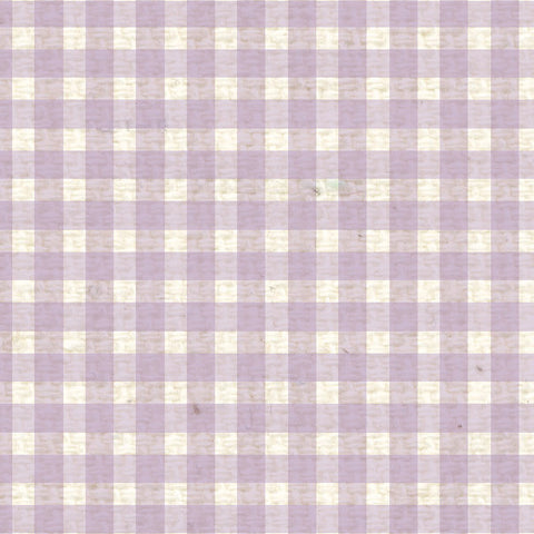 *VLMG8 - Vintage Lilac Mini Gingham Paper  8 1/2 x 11