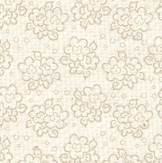 BABDF8  Baby's Breath Doodle Flowers Paper  8 1/2 x 11