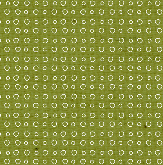 IWGDD8  Inch Worm Green Doodle Dots Paper  8 1/2 x 11