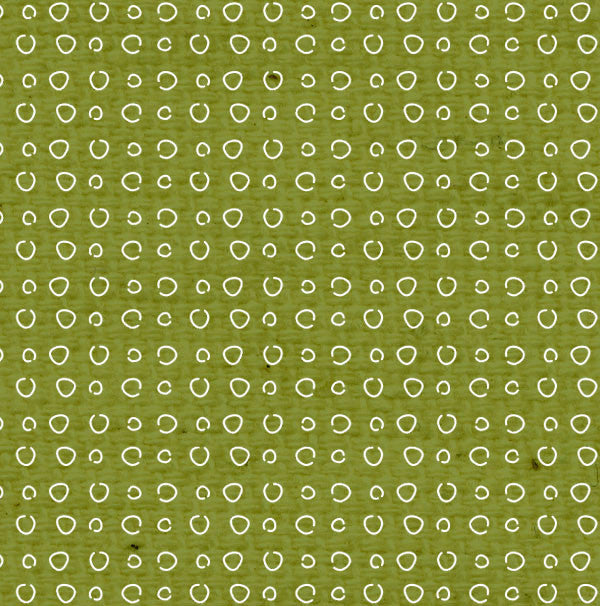 *IWGDD8  Inch Worm Green Doodle Dots Paper  8 1/2 x 11