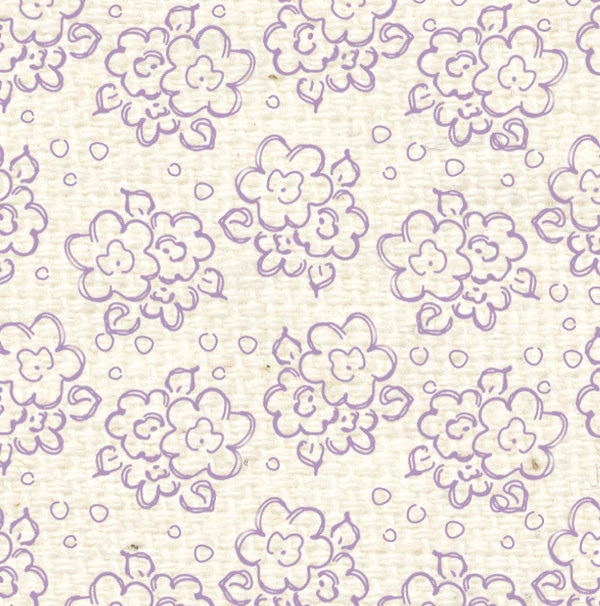 VLDF8  Vintage Lilac Doodle Flowers Paper  8 1/2