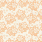 OPDF8  Orange Poppy Doodle Flowers Paper  8 1/2