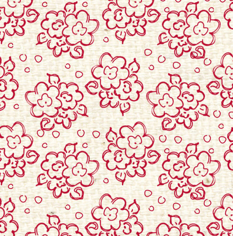 *RWDF8  Red Wagon Doodle Flowers Paper  8 1/2
