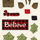 CCO06 - Card Cut Out #6 - Reindeer on Natural Canvas