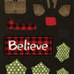CCO07 - Card  Cut Out #7 - Reindeer on Black Canvas
