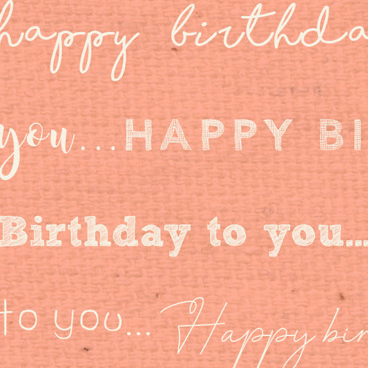 HBPNC - Happy Birthday Peaches 'n Cream Paper  8 1/2 x 11