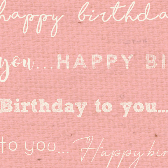 HBPG - Happy Birthday Pink Geranium Paper  8 1/2 x 11