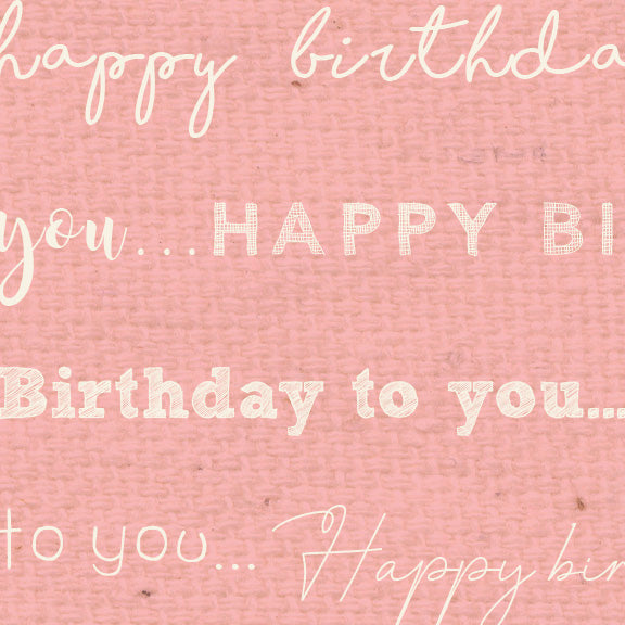 *******HBPG - Happy Birthday Pink Geranium Paper  8 1/2 x 11