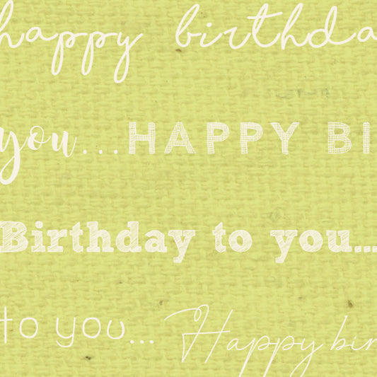 HBSP - Happy Birthday Sweet Pea Paper  8 1/2 x 11