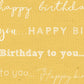 HBDL - Happy Birthday Daylily Paper  8 1/2 x 11