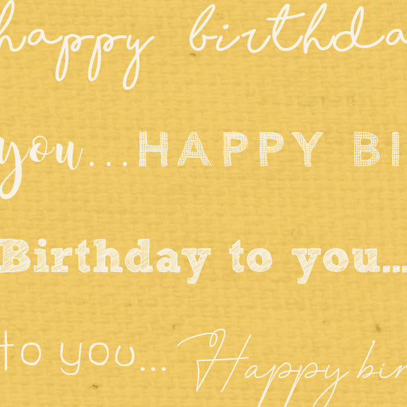 HBDL - Happy Birthday Daylily Paper  8 1/2 x 11