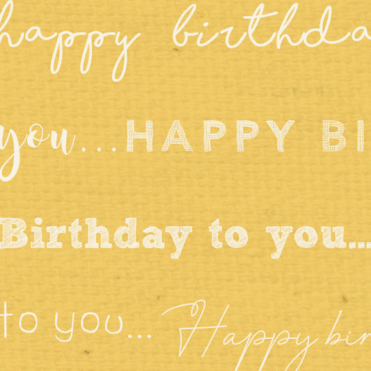 HBDL - Happy Birthday Daylily Paper  8 1/2 x 11