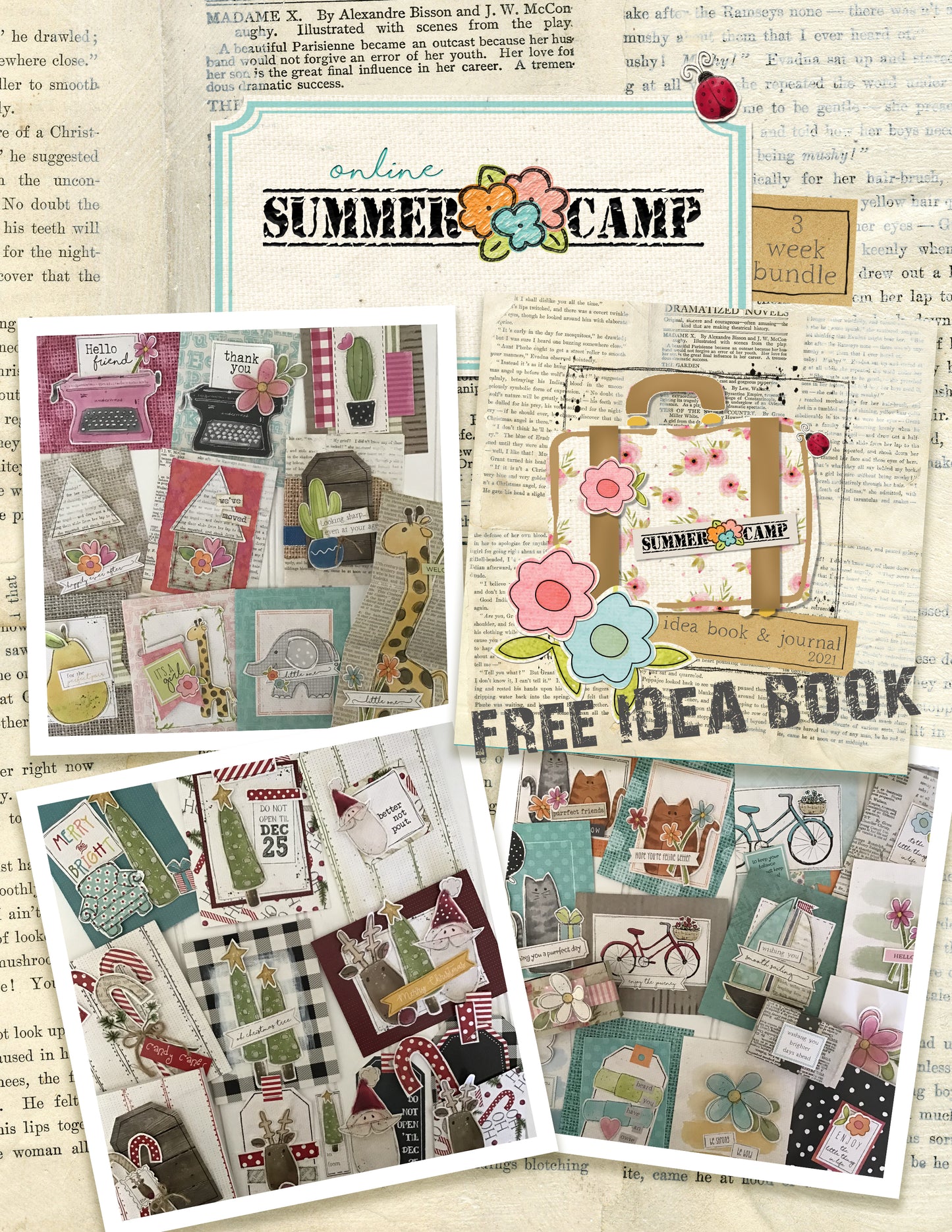 Summer Card Camp 3 Week Bundle Plus FREE Idea Book