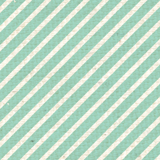 Sea Foam Diagonal Stripes