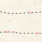 Pink Geranium Stitched Hearts Natural
