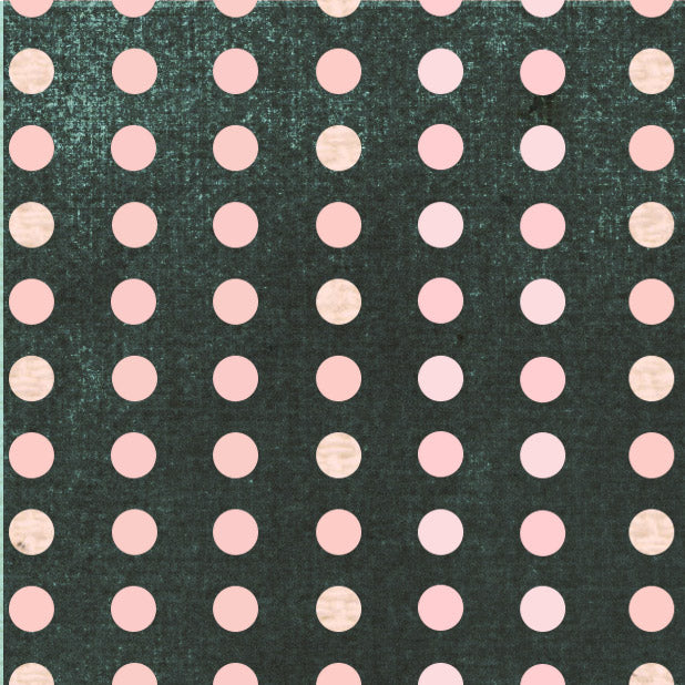 *********Pink Geranium Watercolor Stacked Dots Black