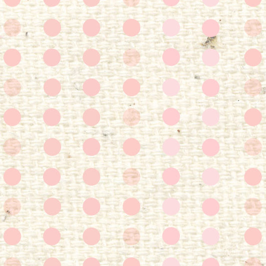 Pink Geranium Watercolor Stacked Dots