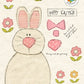 Bunny Shelf Sitter - White