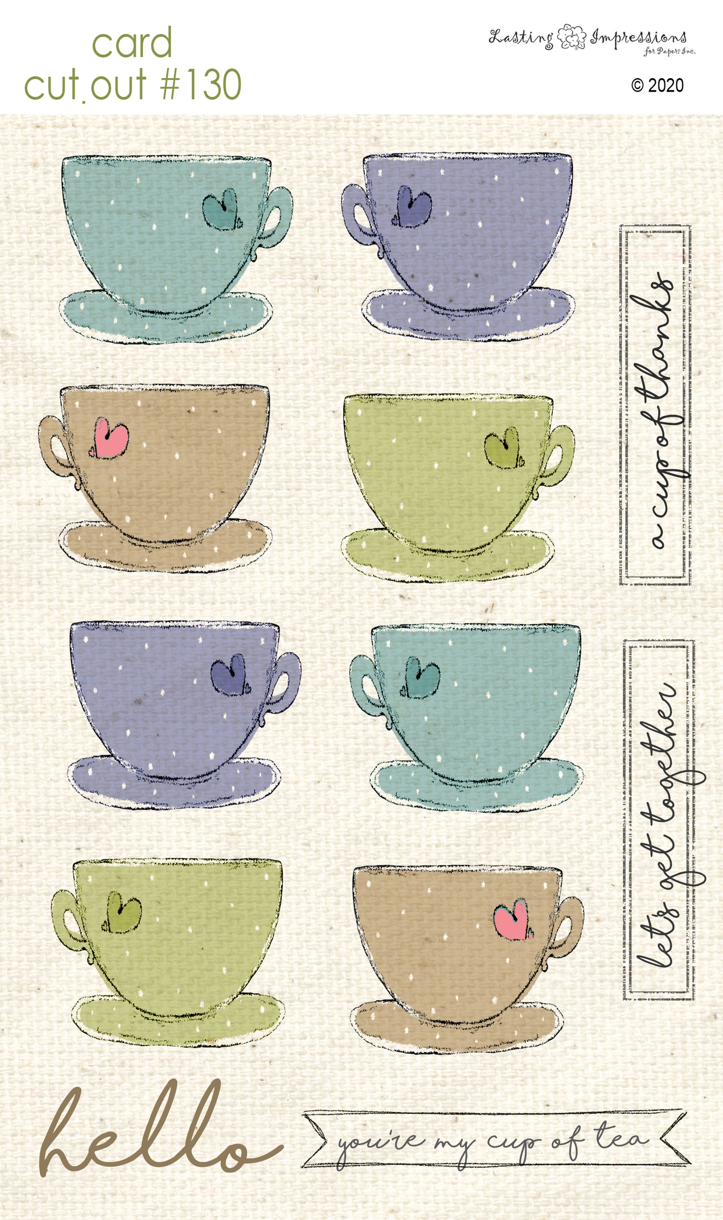 CCO130 - Card Cut Out #130 - Small Cup